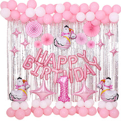 Themed Birthday Party Decorative Letters Balloons Set