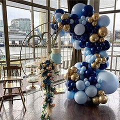 Navy, Blue & White Balloon Arch Kit