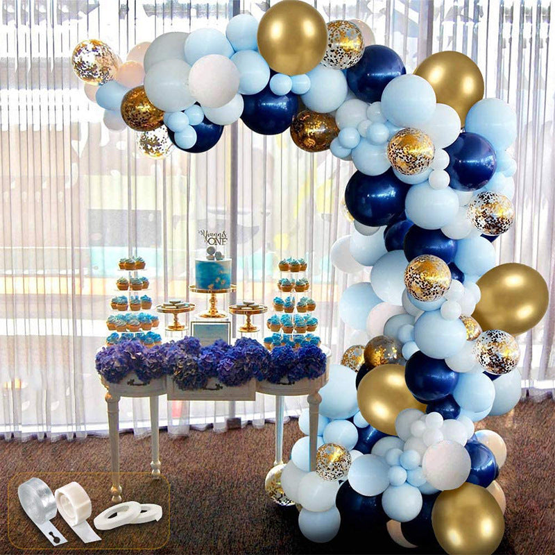 Navy, Blue & White Balloon Arch Kit