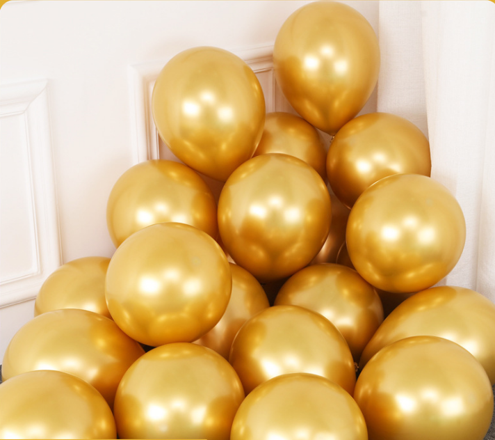 Metallic Gold White Pearl Balloons Baby Shower Wedding Birthday Party Navy Blue Gold Confetti Ballon Decor Kid