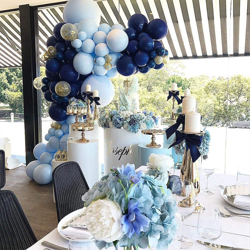 Navy, Blue & White Balloon Arch Kit