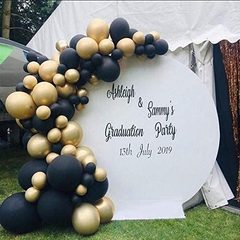 New 18 Inch Black Gold Latex Balloon Birthday Party Balloon Chain Set Decoration Balloon