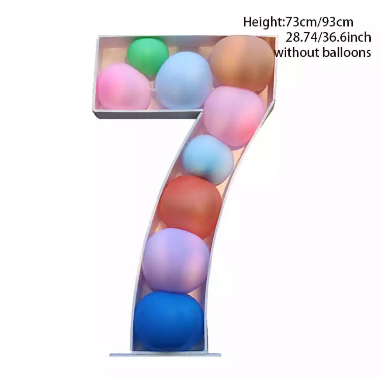 Giant Birthday Number Balloon Box