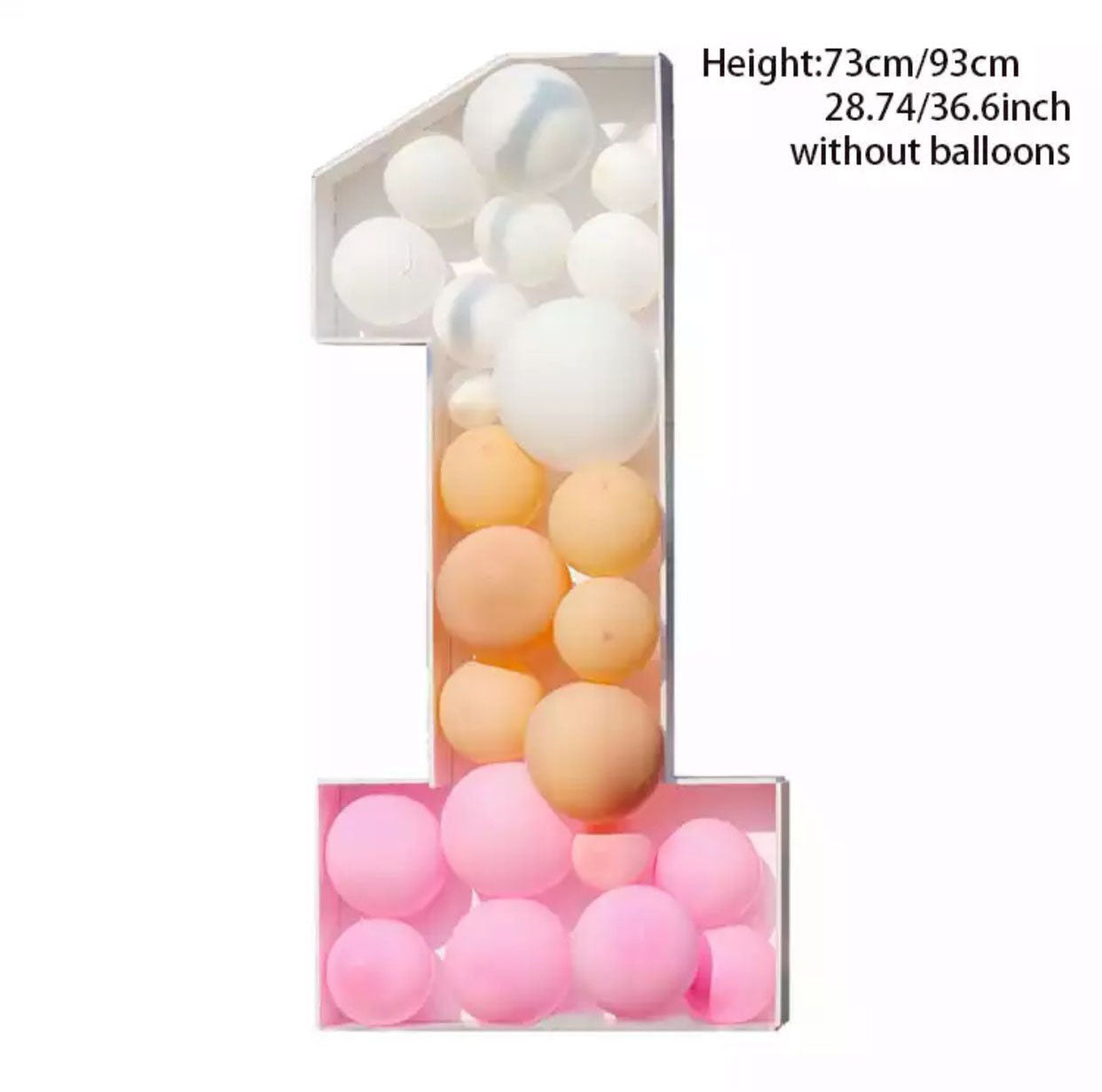 Giant Birthday Number Balloon Box