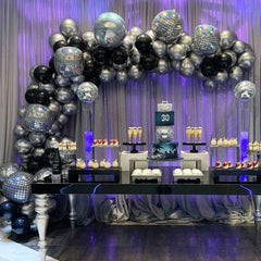 Black & Silver Balloon Arch Kit