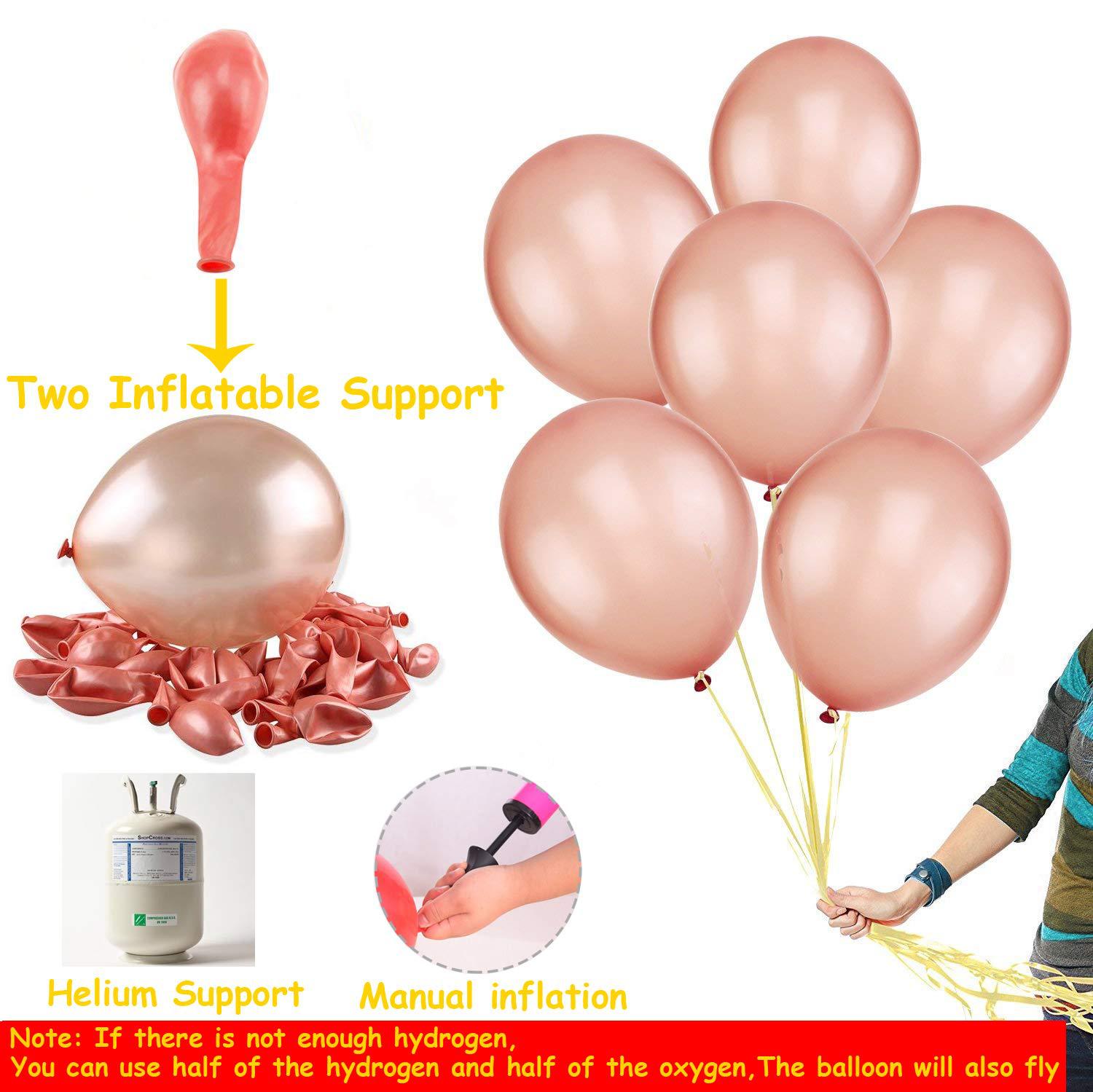 Rose Gold 'Happy Birthday' Balloons