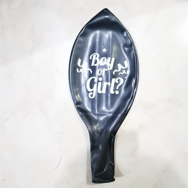 Round Black Gender Reveal Balloon Party Decoration