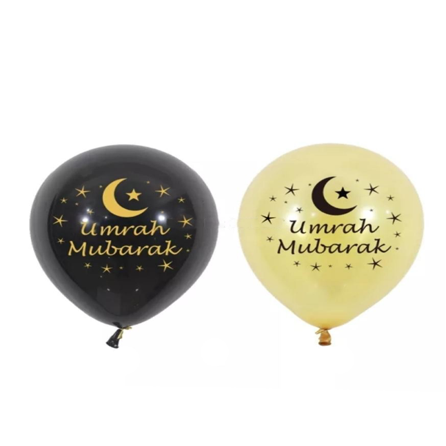 Umrah Mubarak Balloons (12 pcs)