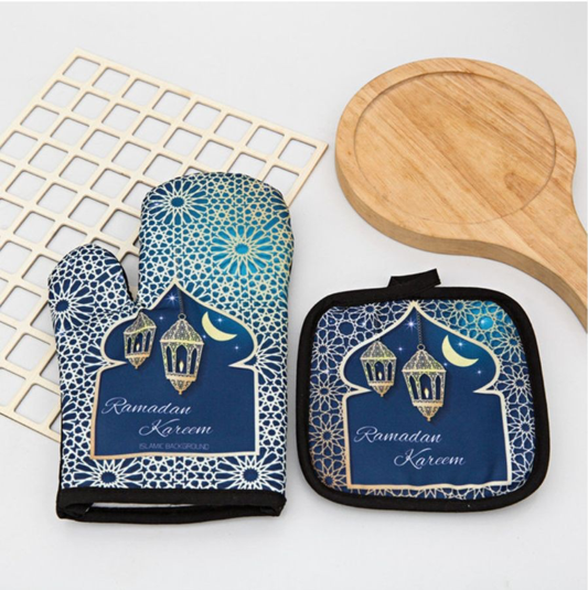 Ramadan Kareem Apron And Oven Glove Set