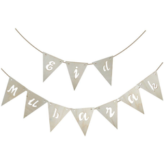 Wooden 'EID MUBARAK' Bunting