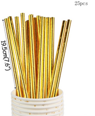 Gold Straws (25 pcs)