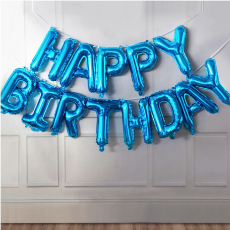 'HAPPY BIRTHDAY' Letter Balloons