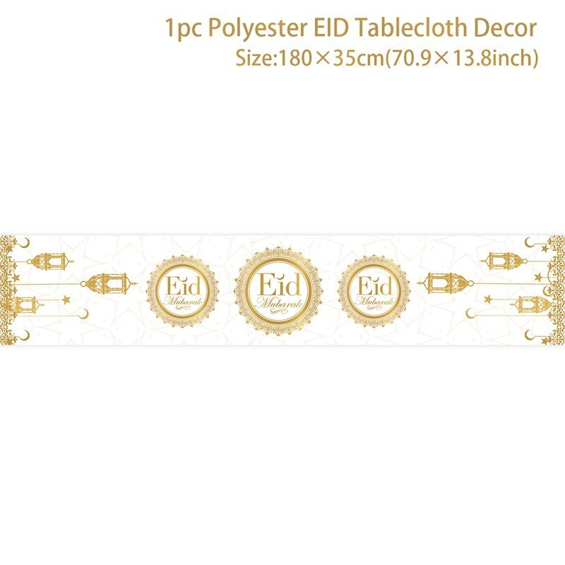 Gold Eid Mubarak Tableware