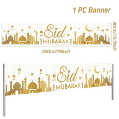 Gold Eid Mubarak Tableware