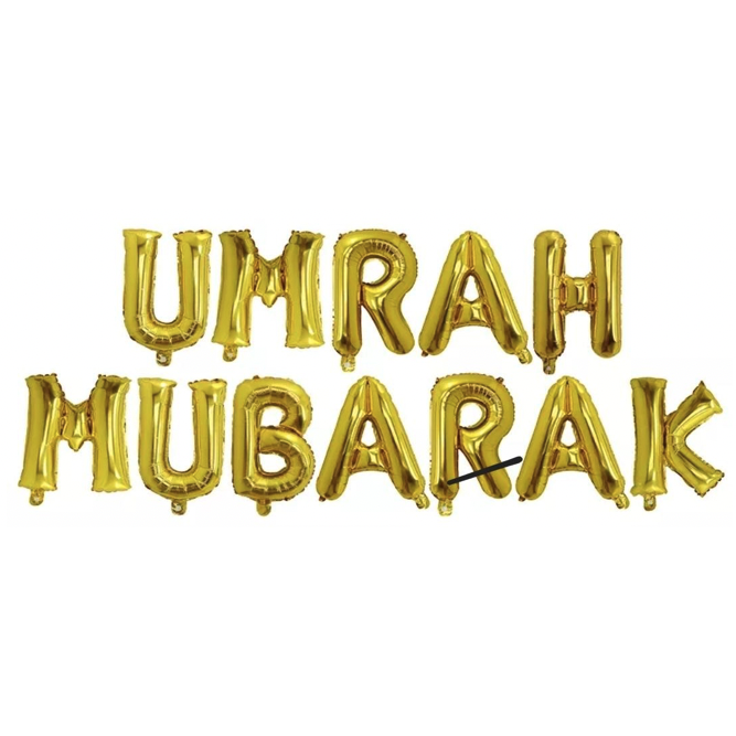 UMRAH MUBARAK Foil Balloons