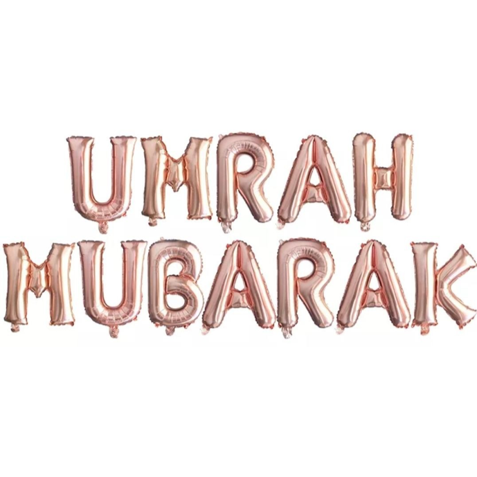 UMRAH MUBARAK Foil Balloons