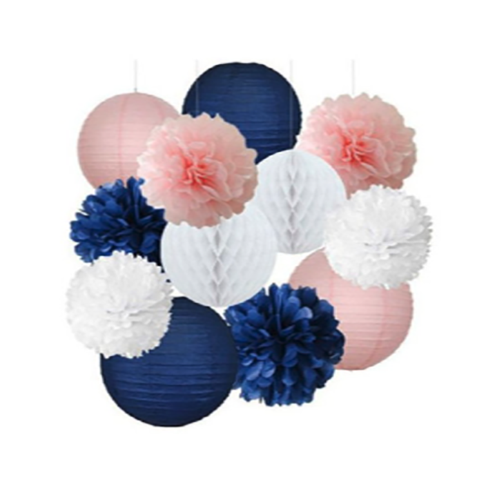 Paper Pom Poms (12 pcs)