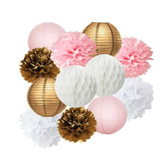 Paper Pom Poms (12 pcs)