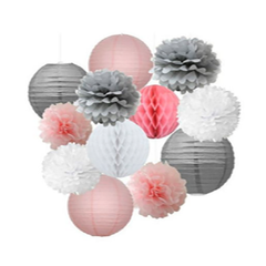 Paper Pom Poms (12 pcs)